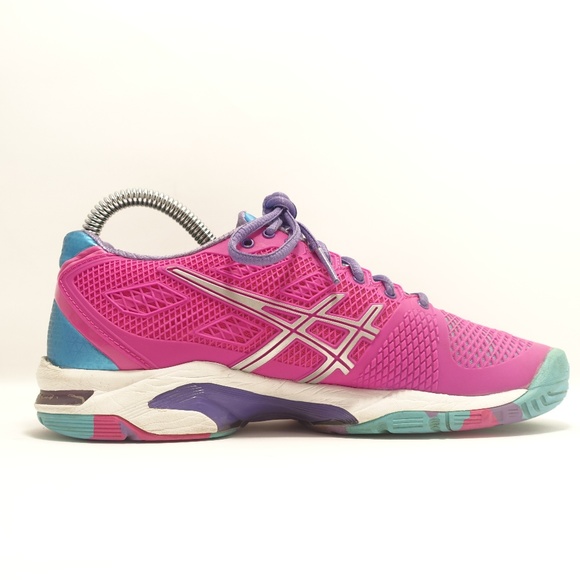 Asics IGS Gel Pink Purple Blue Running Shoes 6 - Picture 5 of 8